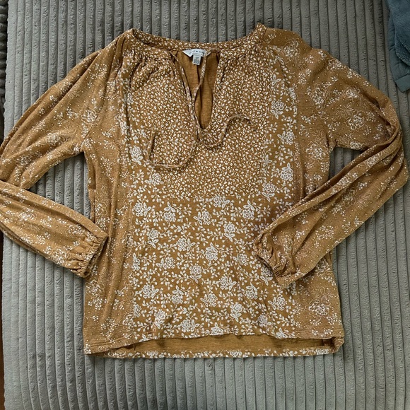Lucky Brand Peasant Top - Picture 2 of 2